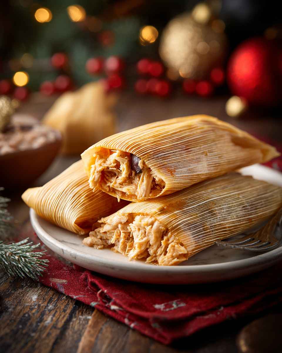 Authentic Chicken Tamales with Masa Dough
