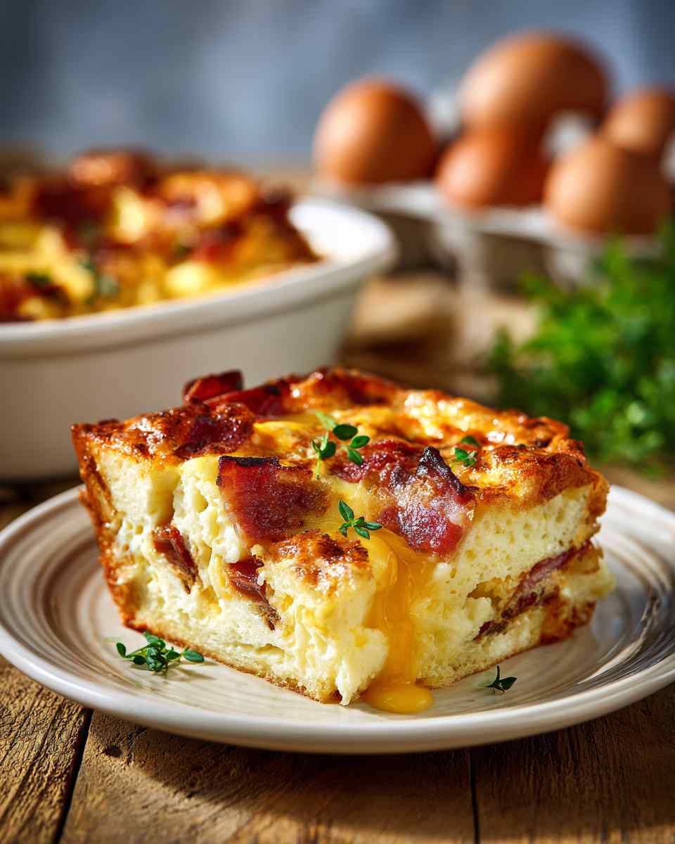 Bacon and Cheese Breakfast Casserole