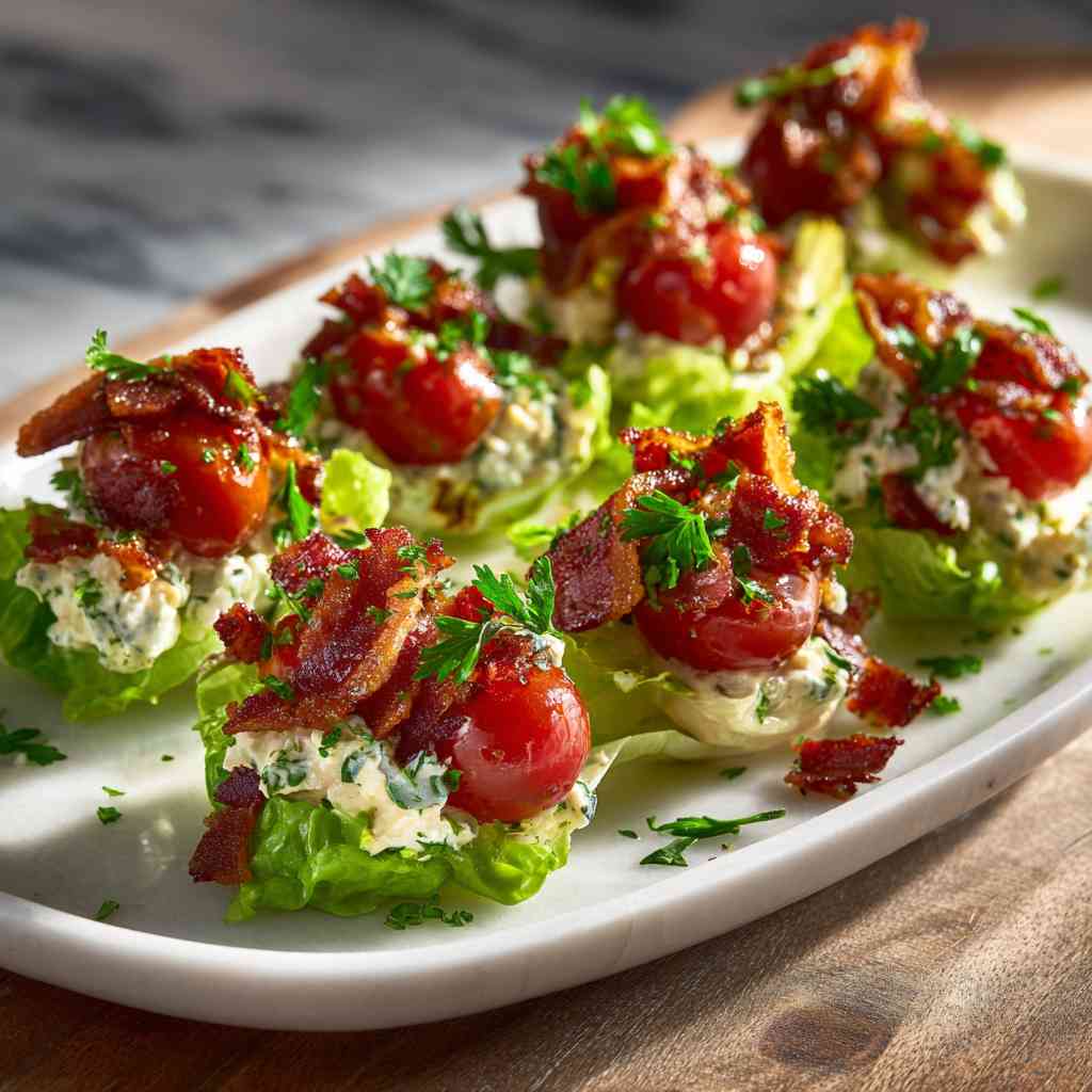 Bacon, Lettuce, and Tomato Bites