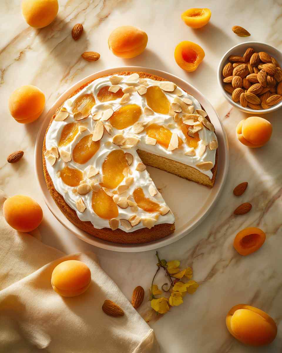 Baked Almond Apricot Torte