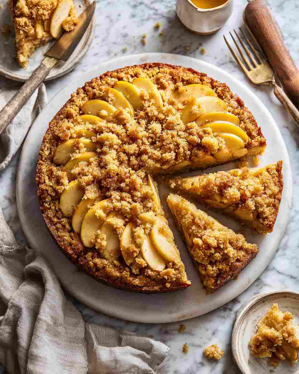 Baked Apple Cornbread Crisp