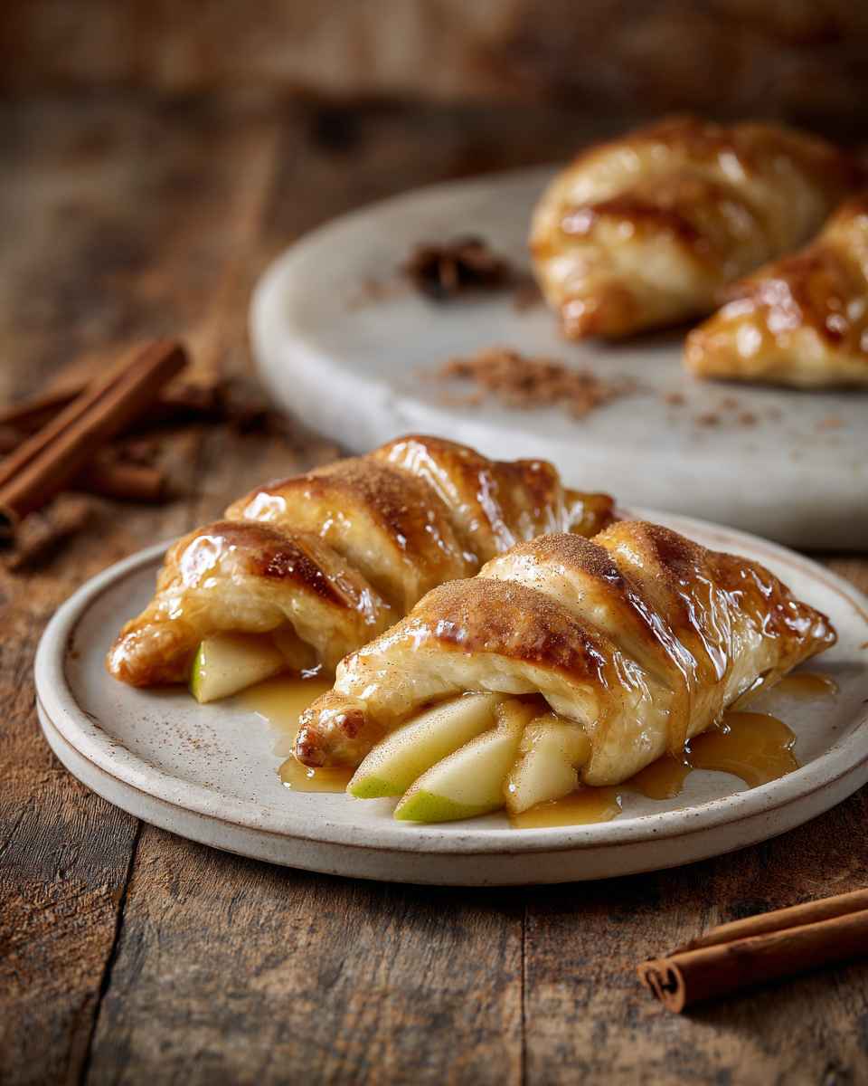 Baked Apple Dumplings with Mountain Dew Glaze