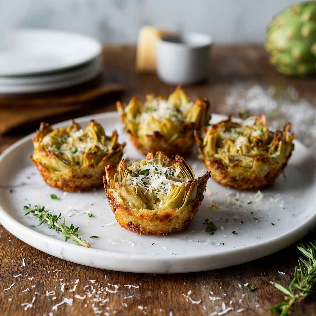 Baked Artichoke Parmesan Bites