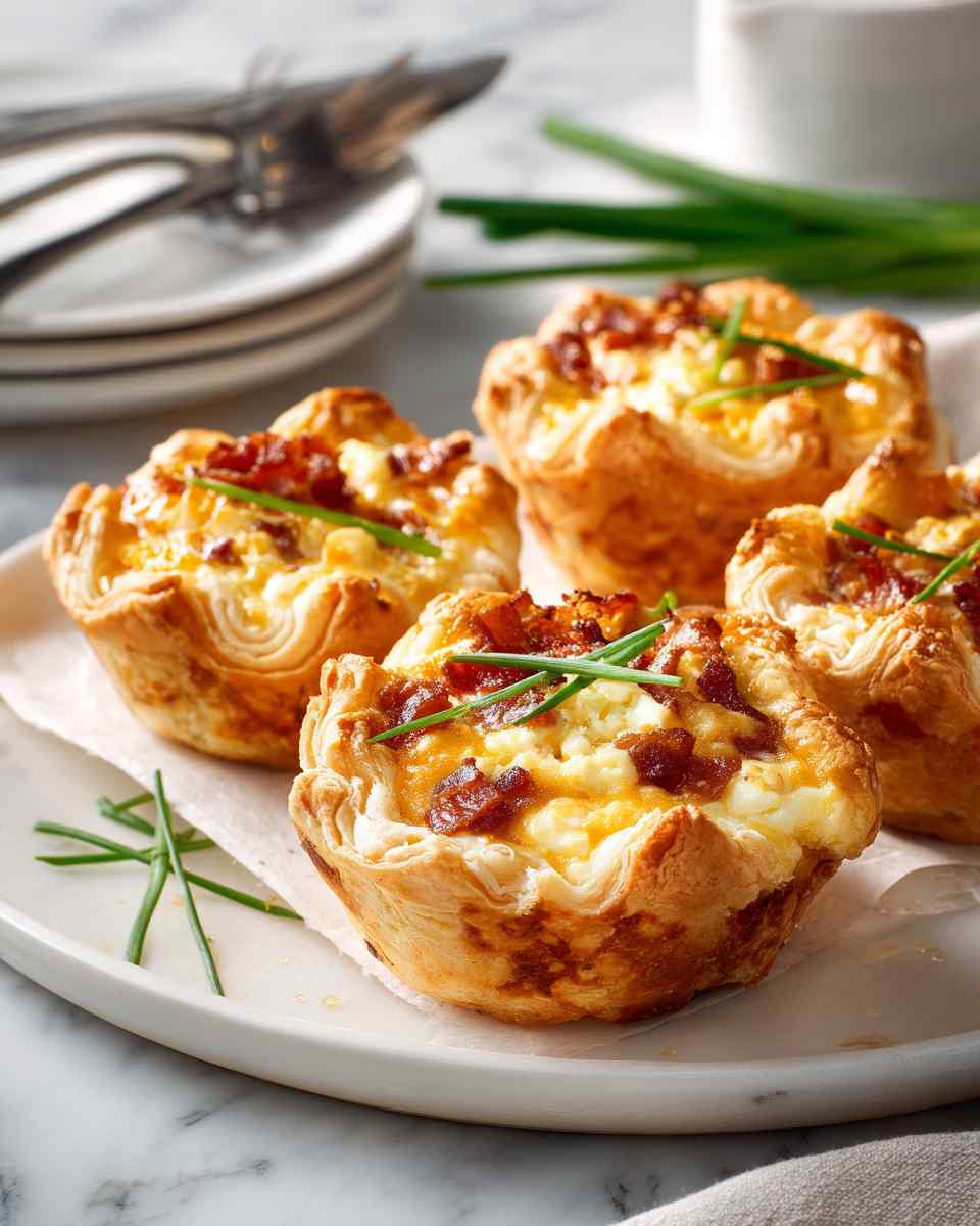 Baked Bacon and Cheese Quiche Cups