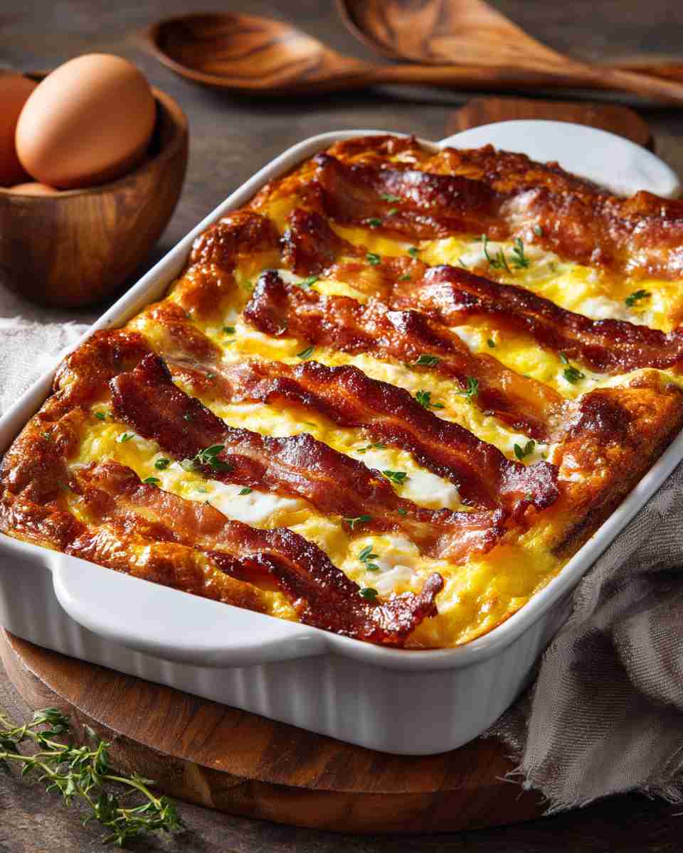 Baked Bacon and Egg Breakfast Casserole