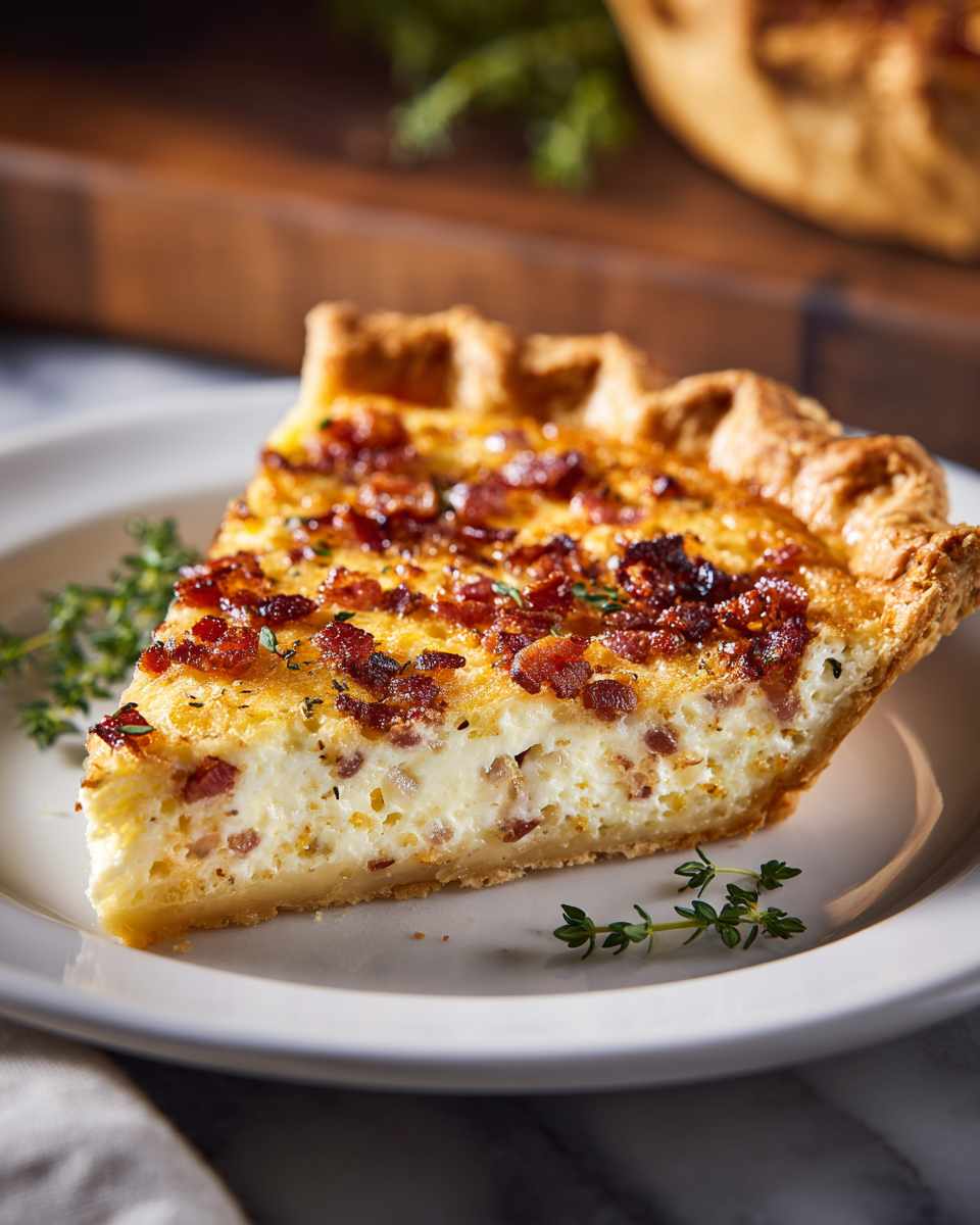 Baked Bacon and Swiss Cheese Quiche