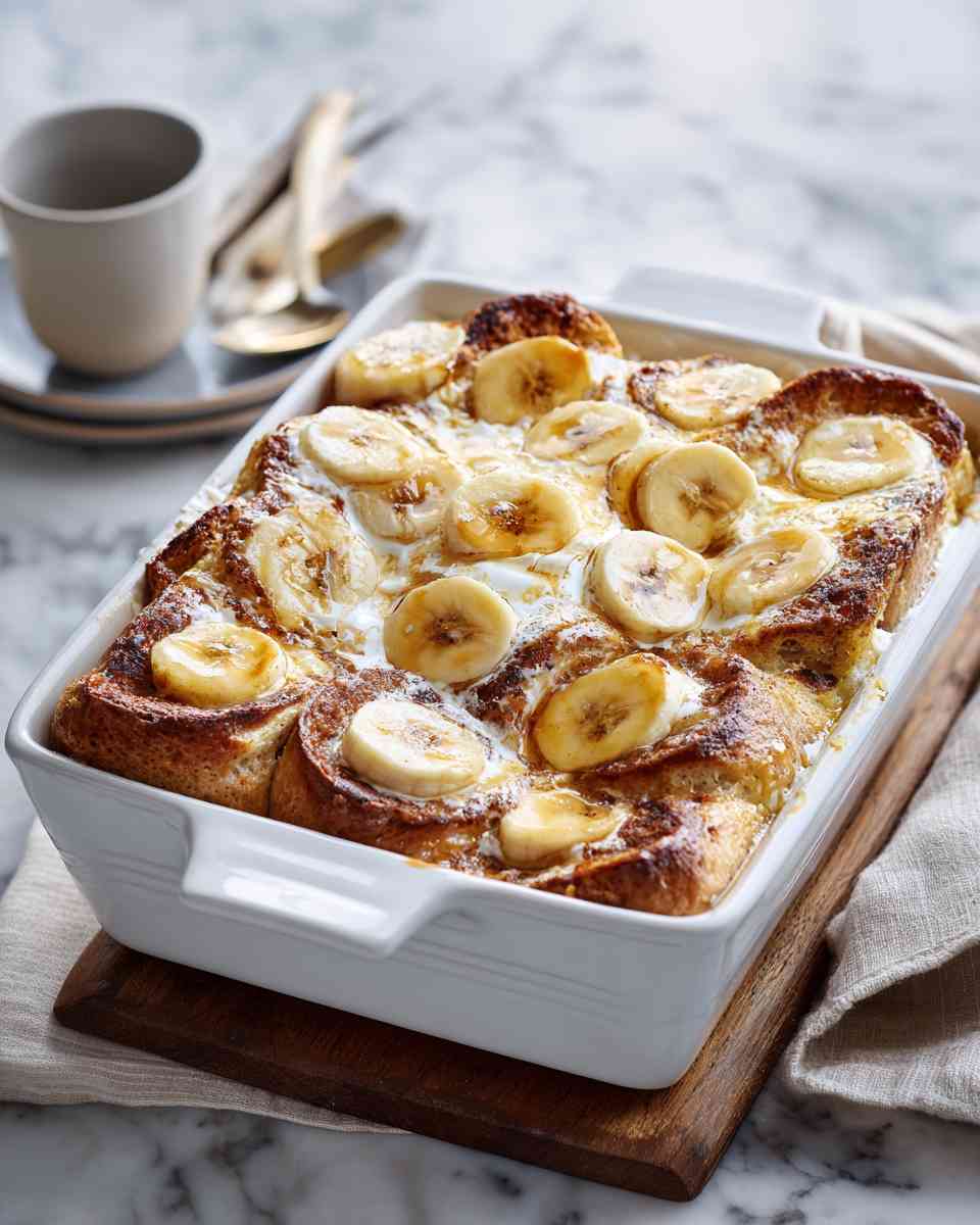 Baked Banana French Toast Casserole