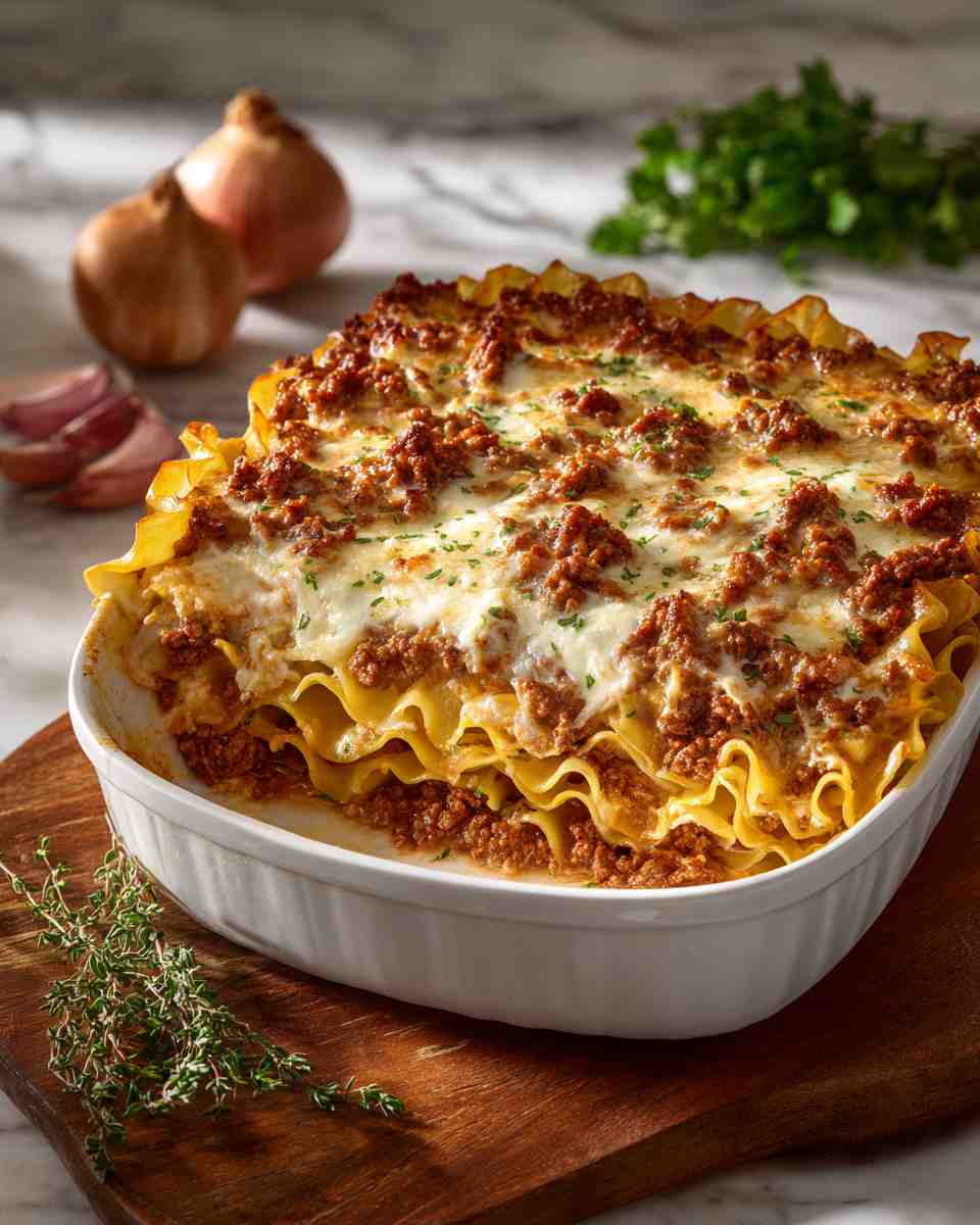 Baked Beef and Noodle Casserole