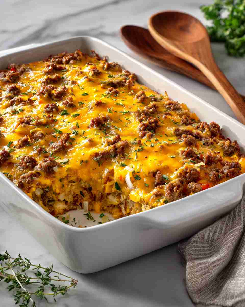 Baked Beef and Vegetable Casserole