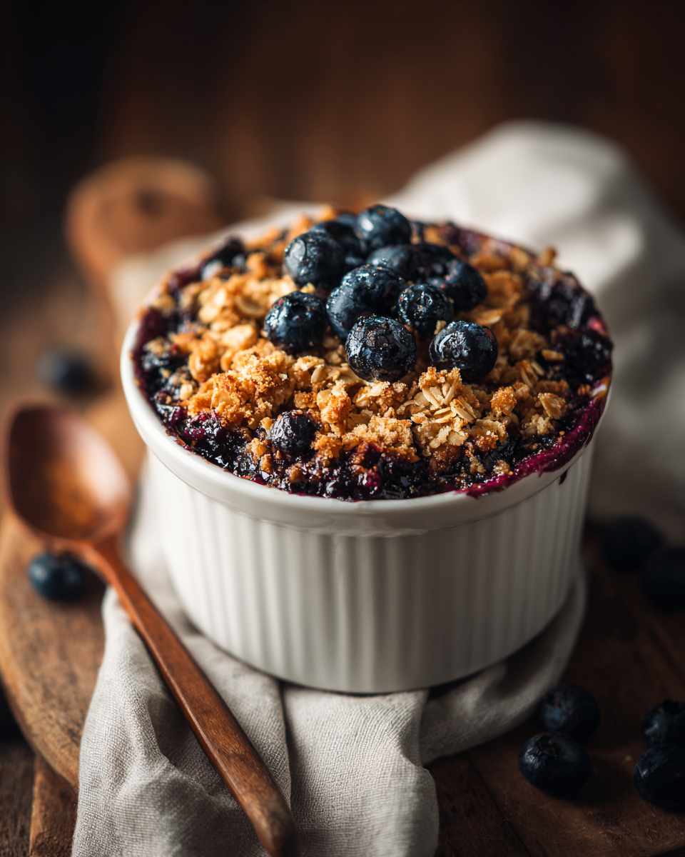 Baked Blueberry Oat Crumble