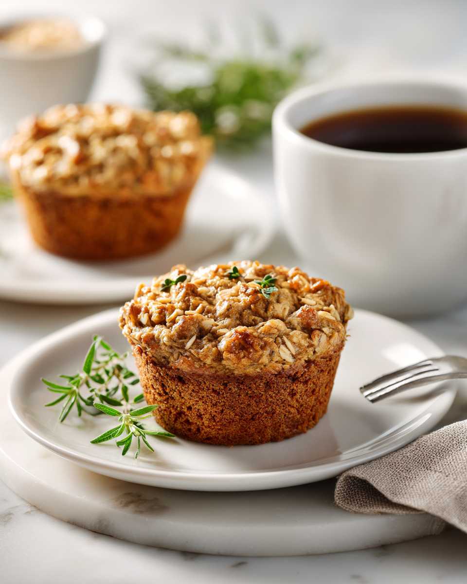 Baked Brown Sugar Oat Muffins