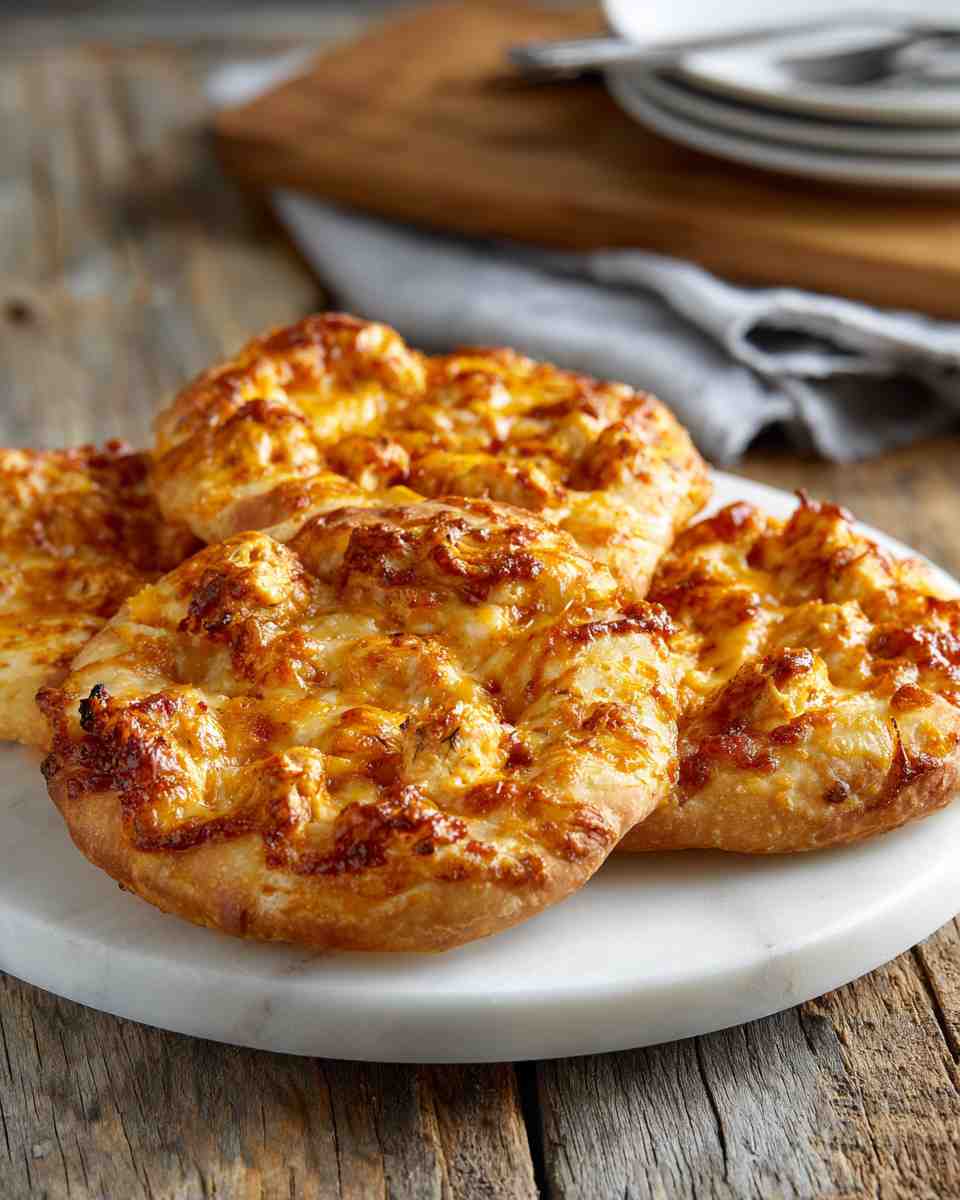 Baked Buffalo Chicken Bites with Flaky Crust