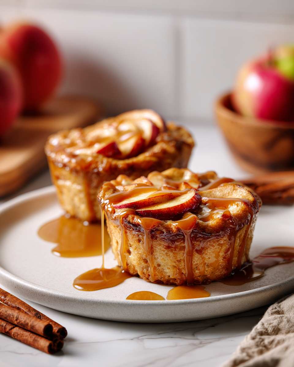Baked Caramel Apple Muffins