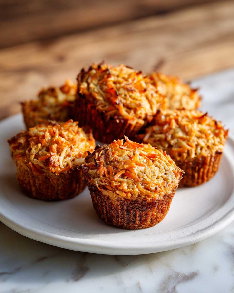 Baked Carrot, Apple, and Coconut Morning Glory Muffins