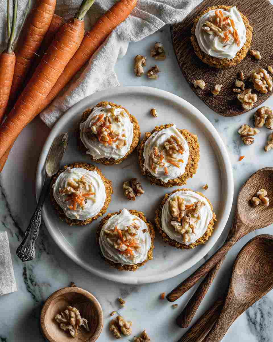 Baked Carrot Spice Thumbprint Cookies with Cream Cheese Frosting
