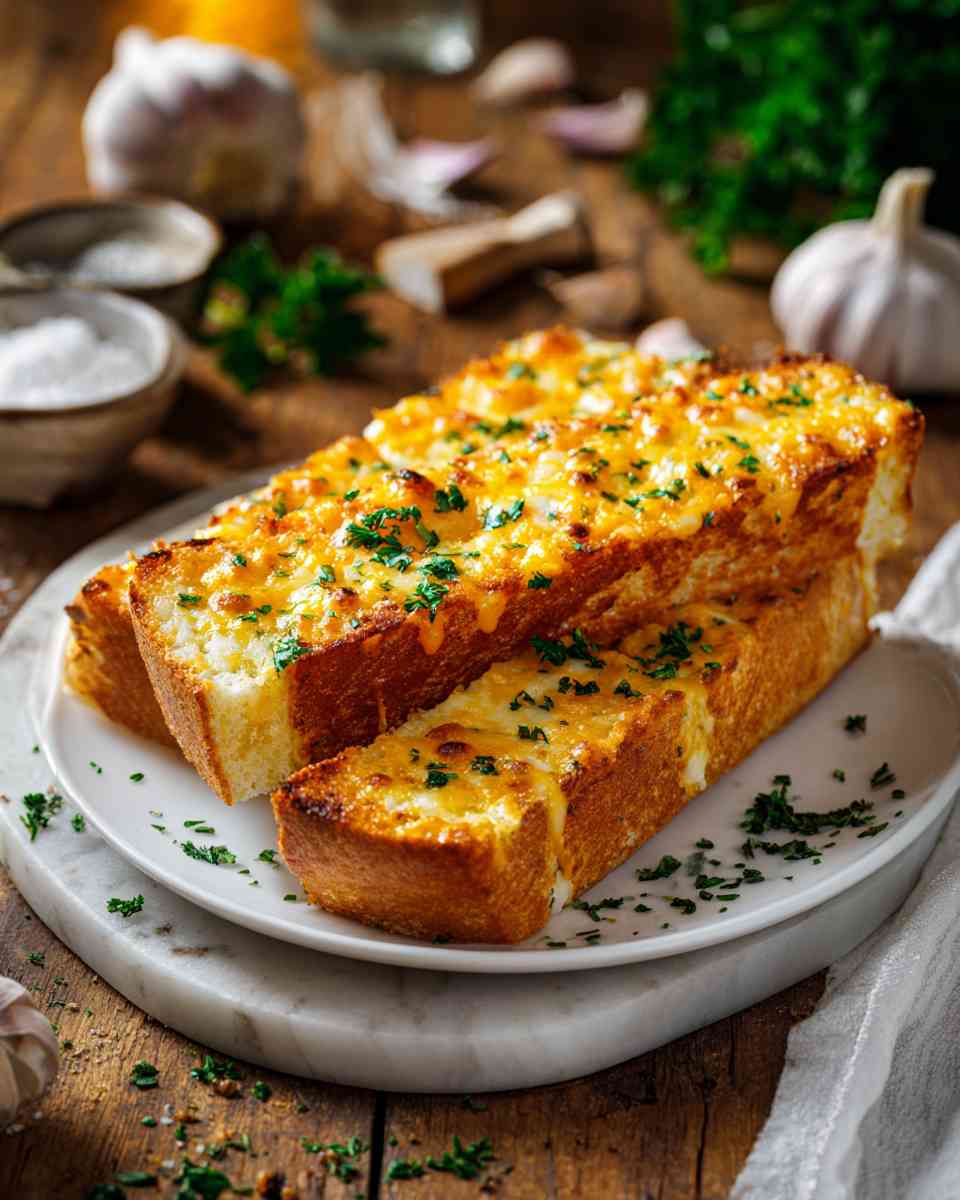 Baked Cheesy Garlic Bread