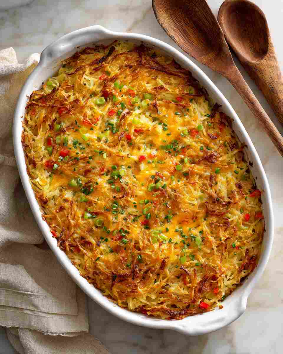 Baked Cheesy Hash Brown Casserole