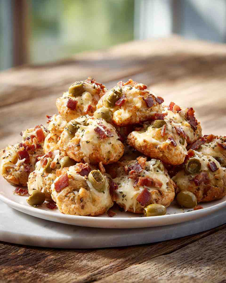 Baked Cheesy Rye Bites