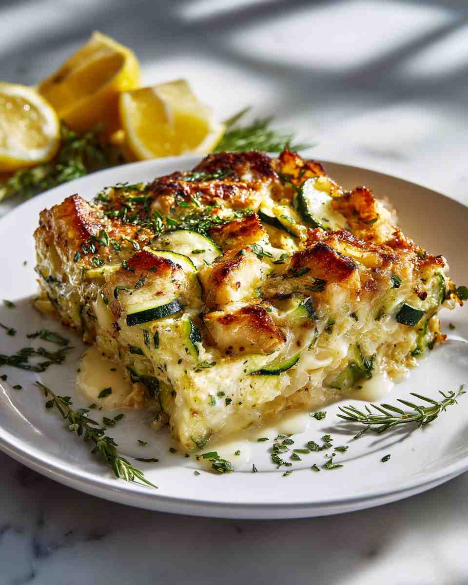 Baked Cheesy Zucchini Casserole
