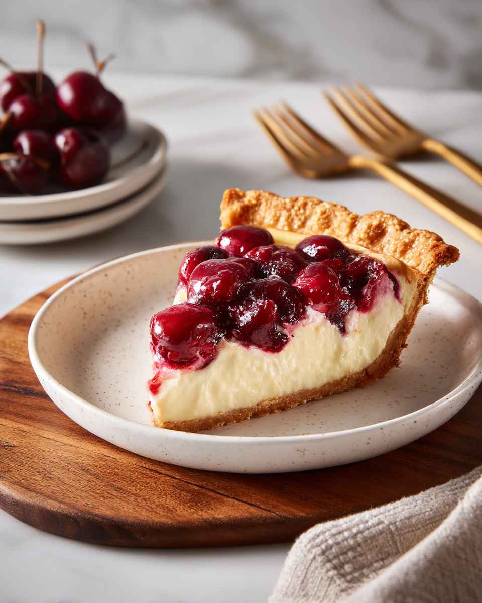 Baked Cherry Cream Cheese Pie