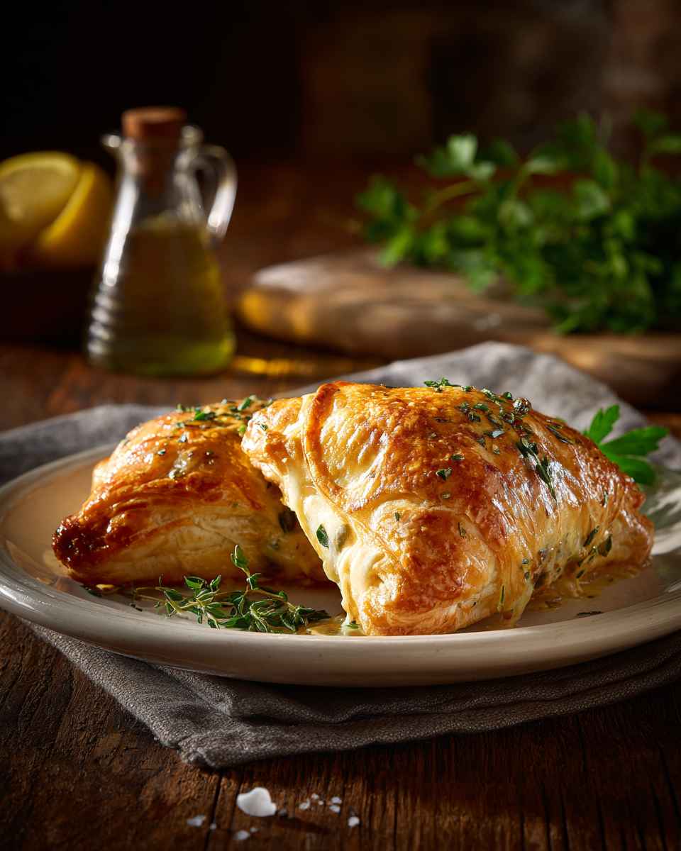 Baked Chicken Piccata Pockets