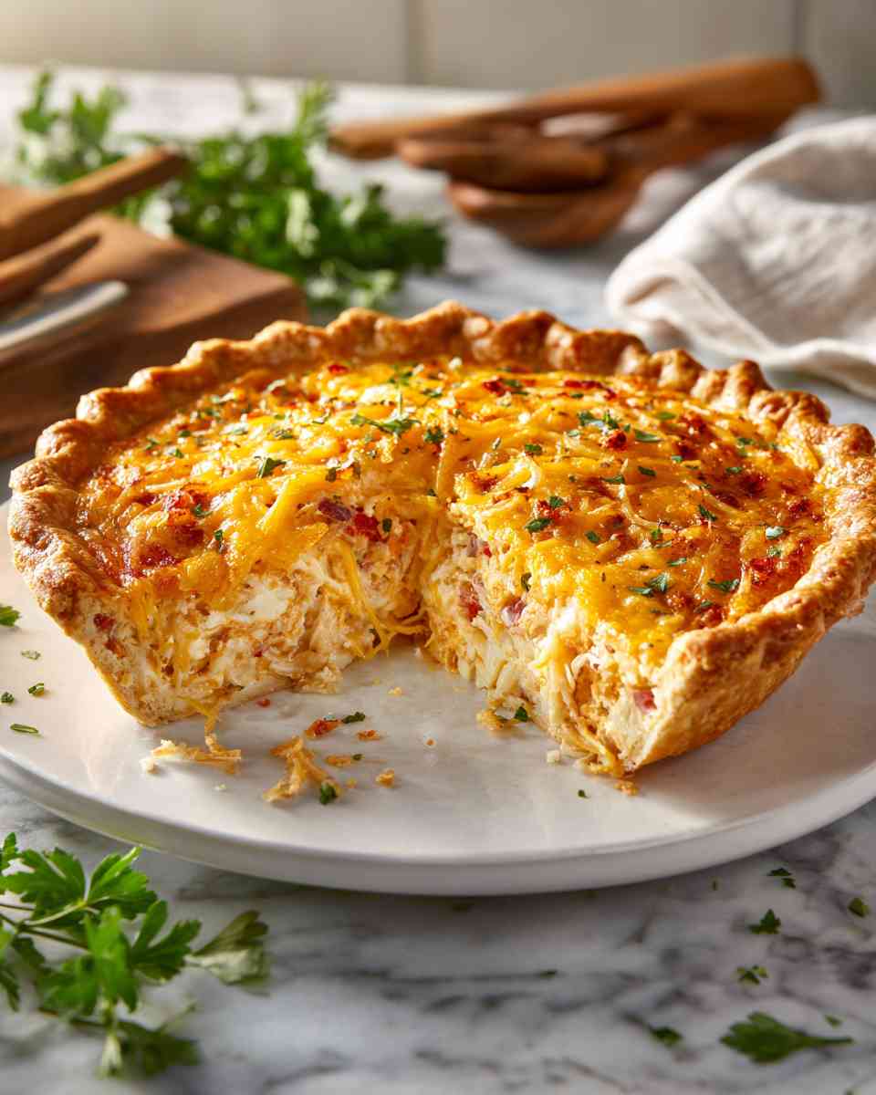 Baked Chicken Taco Quiche