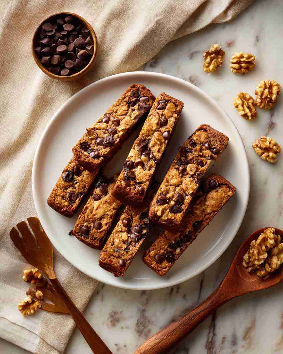 Baked Chocolate Chip Cookie Sticks