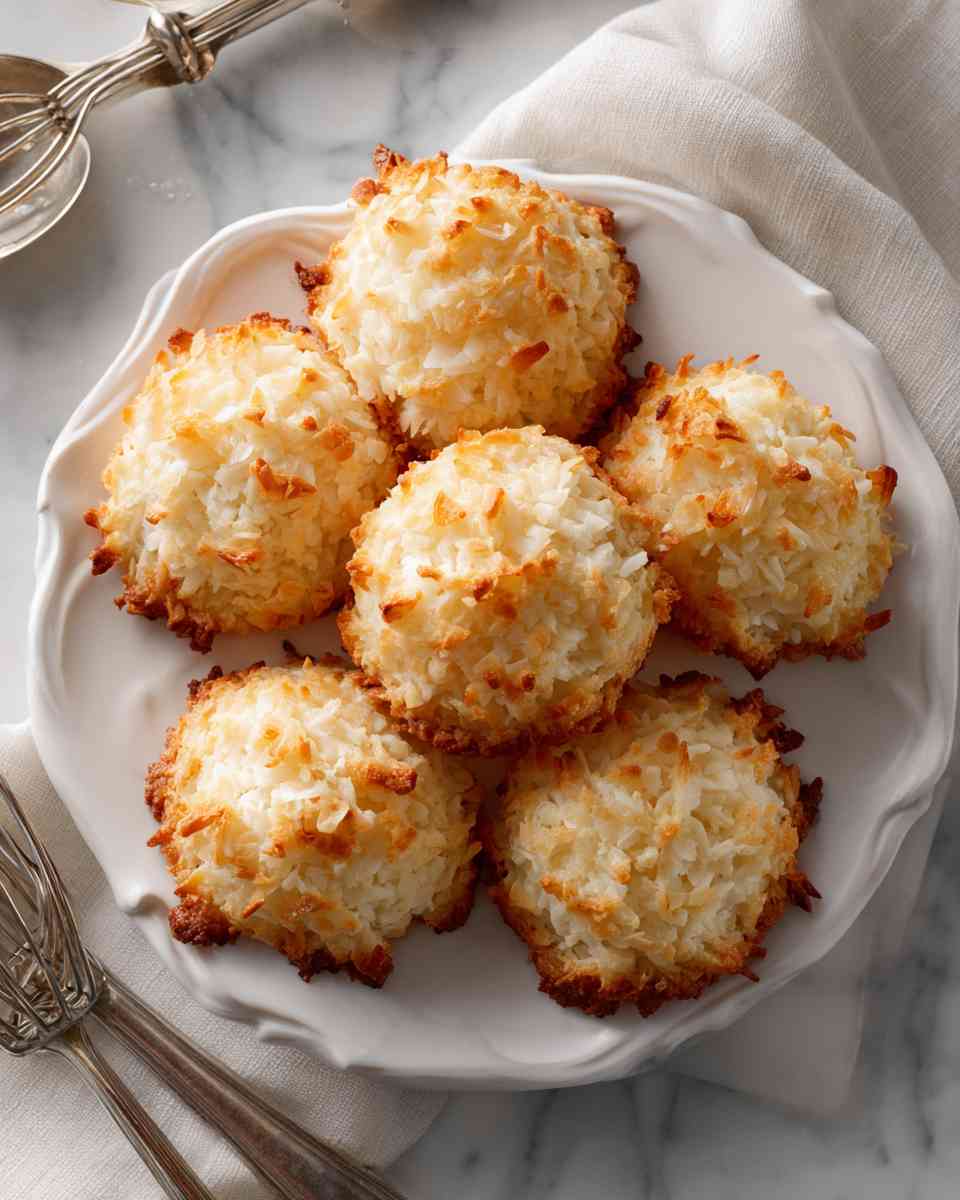 Baked Coconut Almond Macaroons