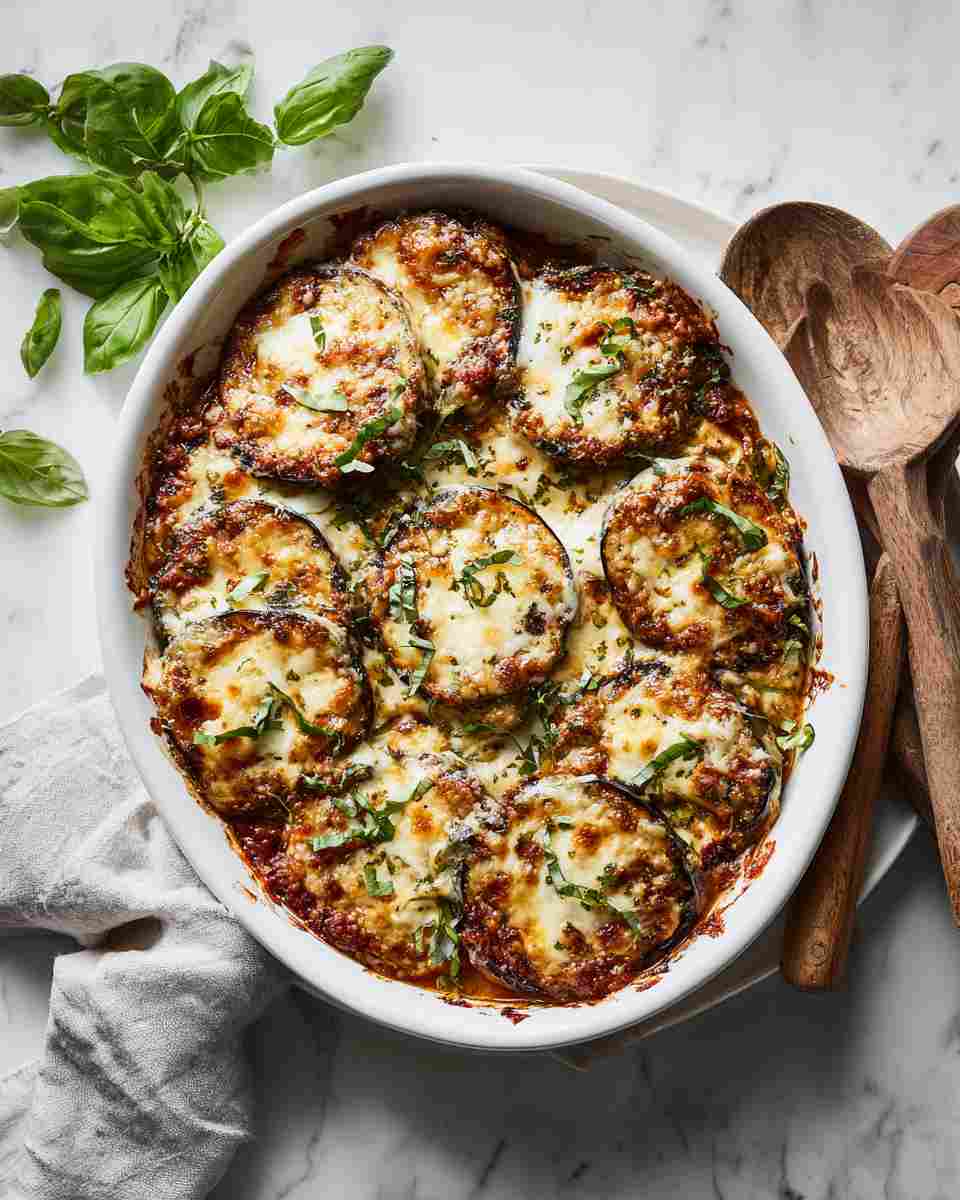 Baked Eggplant Parmesan Casserole