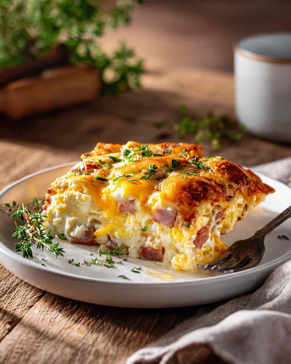 Baked Ham and Egg Enchiladas