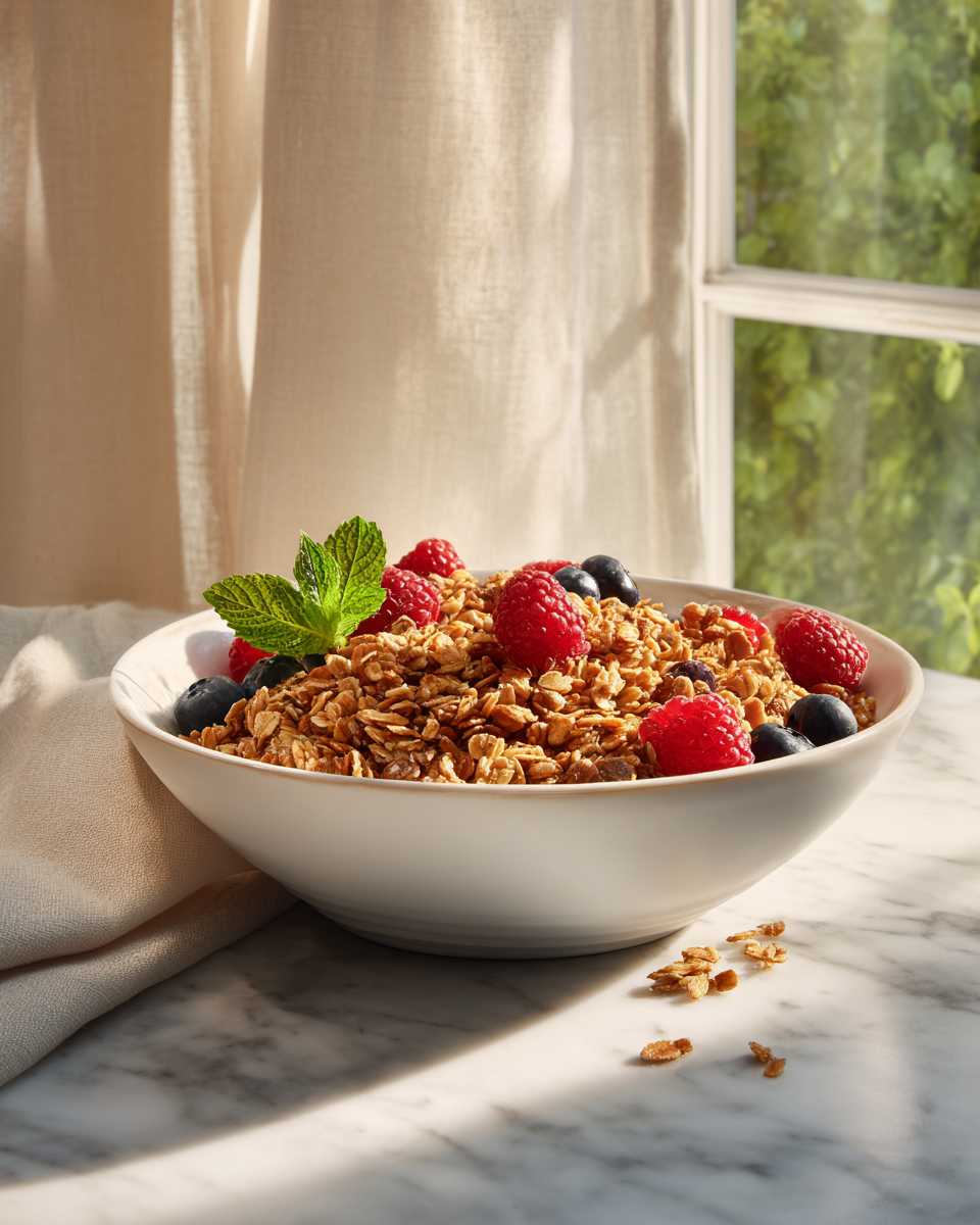 Baked Oat and Nut Granola
