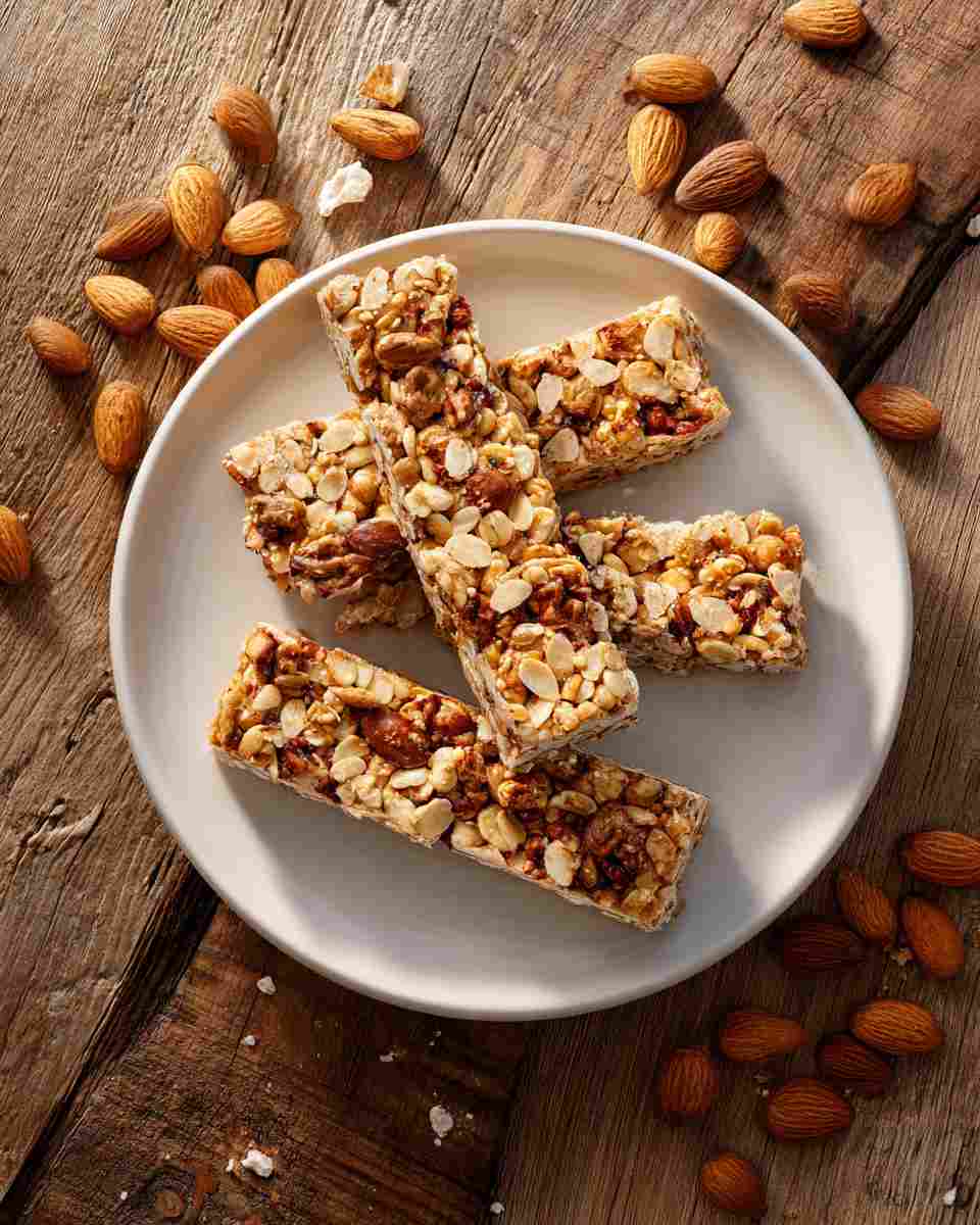Baked Oat and Nut Granola Bars