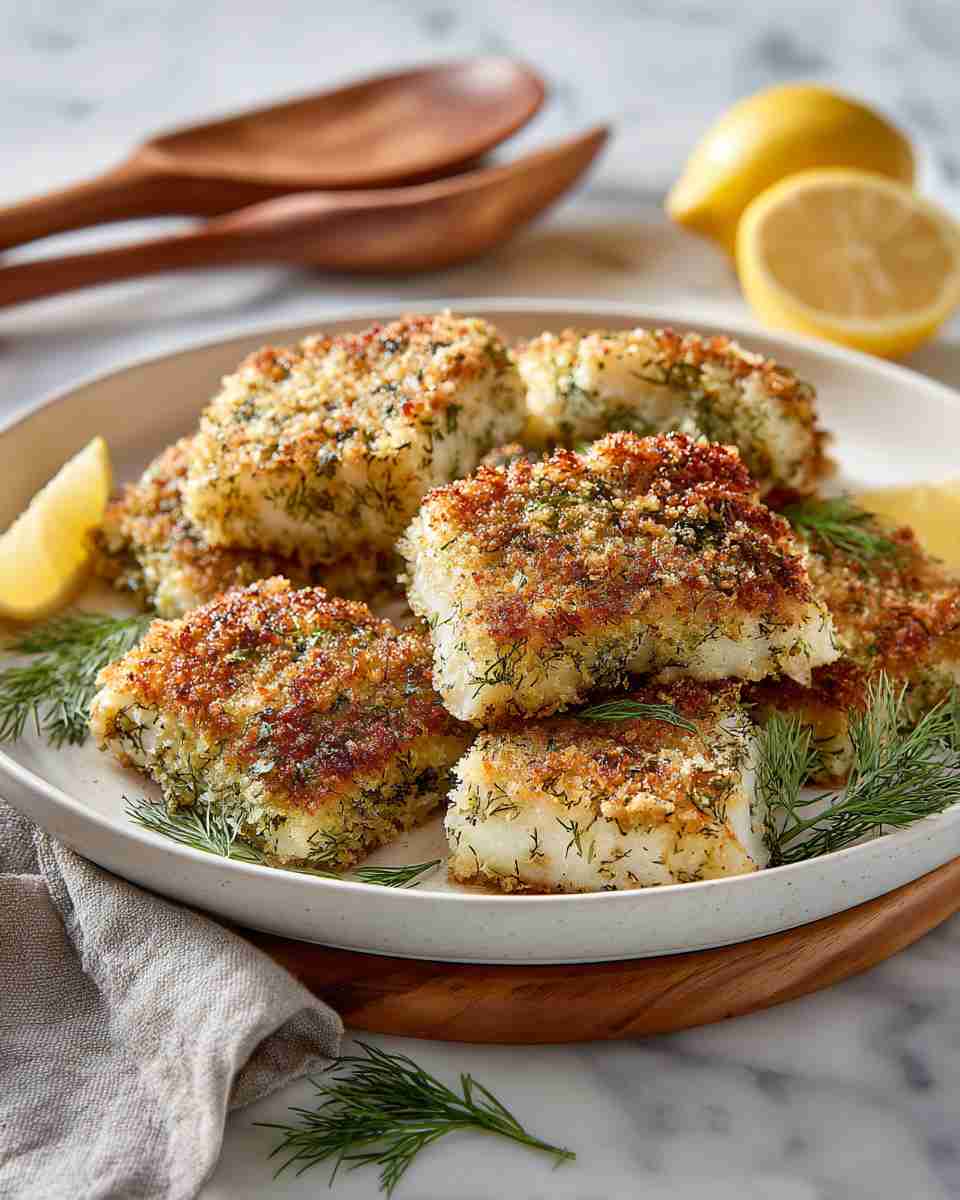 Baked Parmesan Dill Panfish