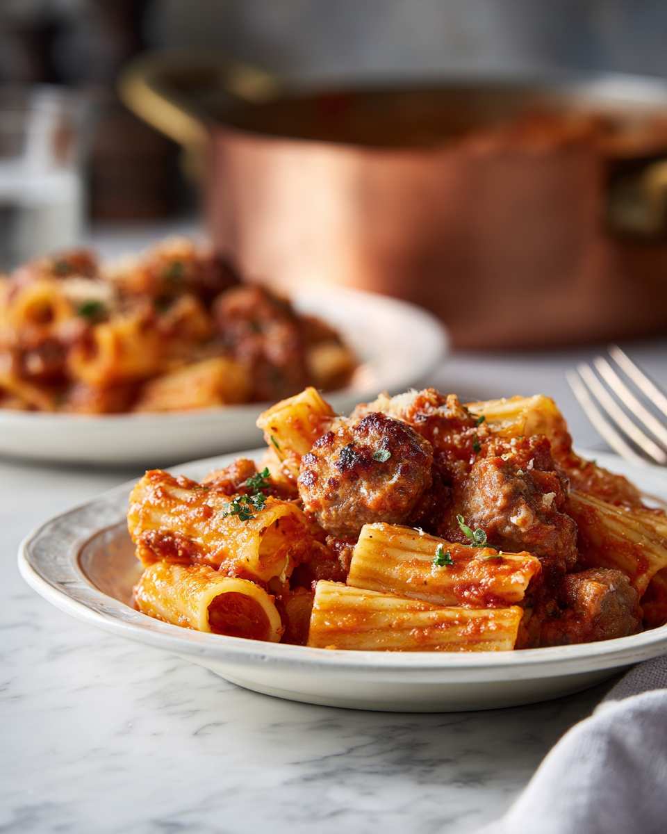 Baked Rigatoni with Italian Sausage