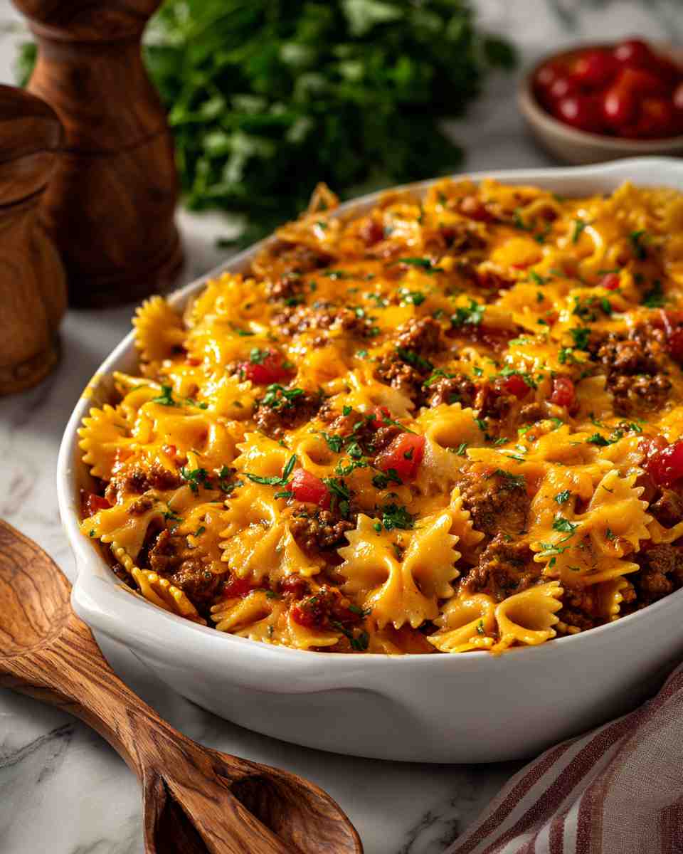 Baked Taco Pasta Casserole
