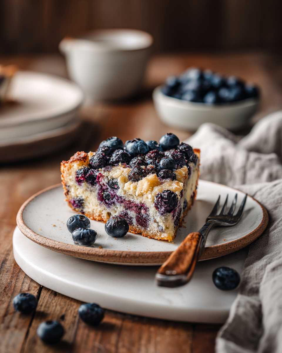 Blueberry Sausage Breakfast Cake