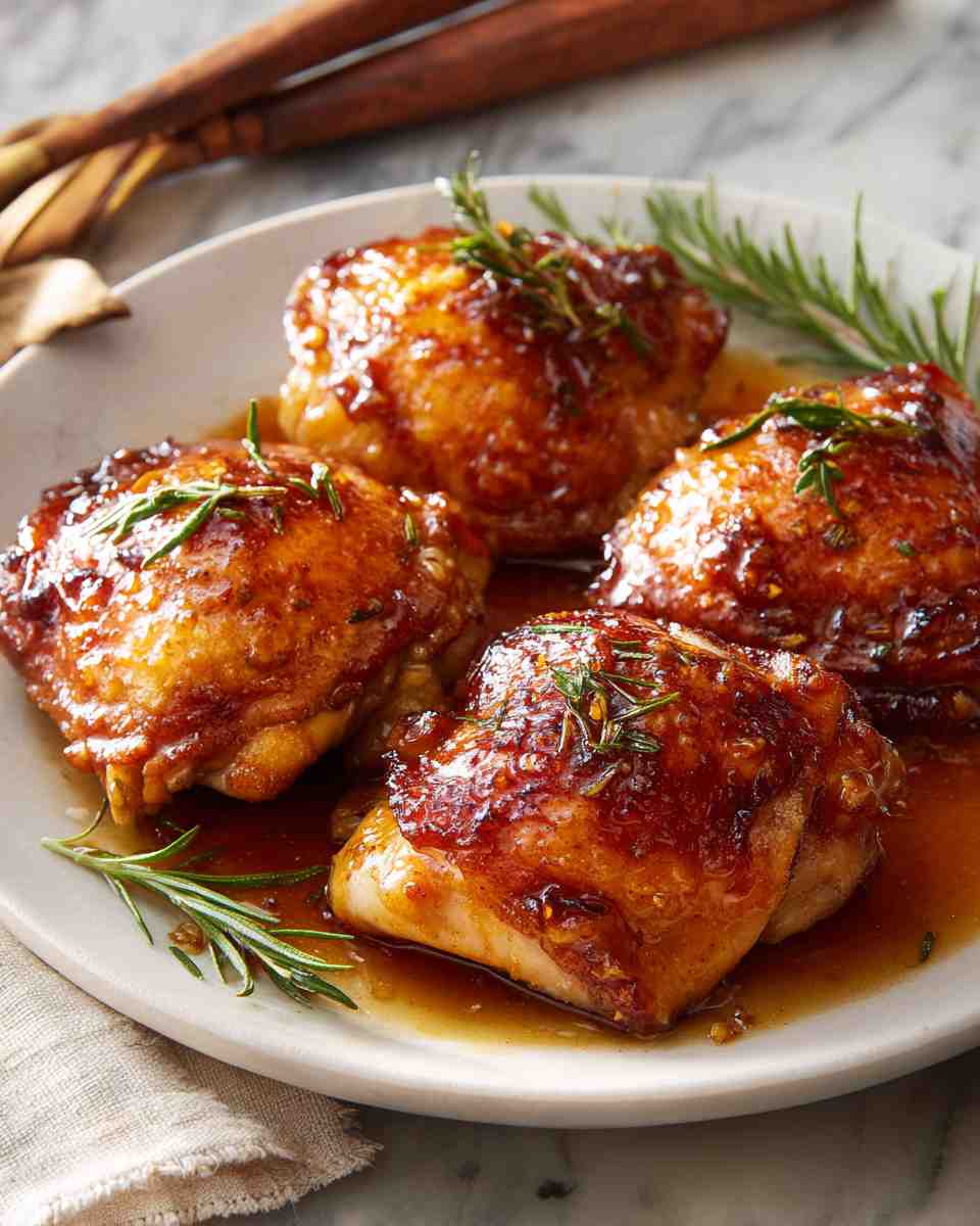 Braised Chicken Thighs in Sweet and Tangy Sauce