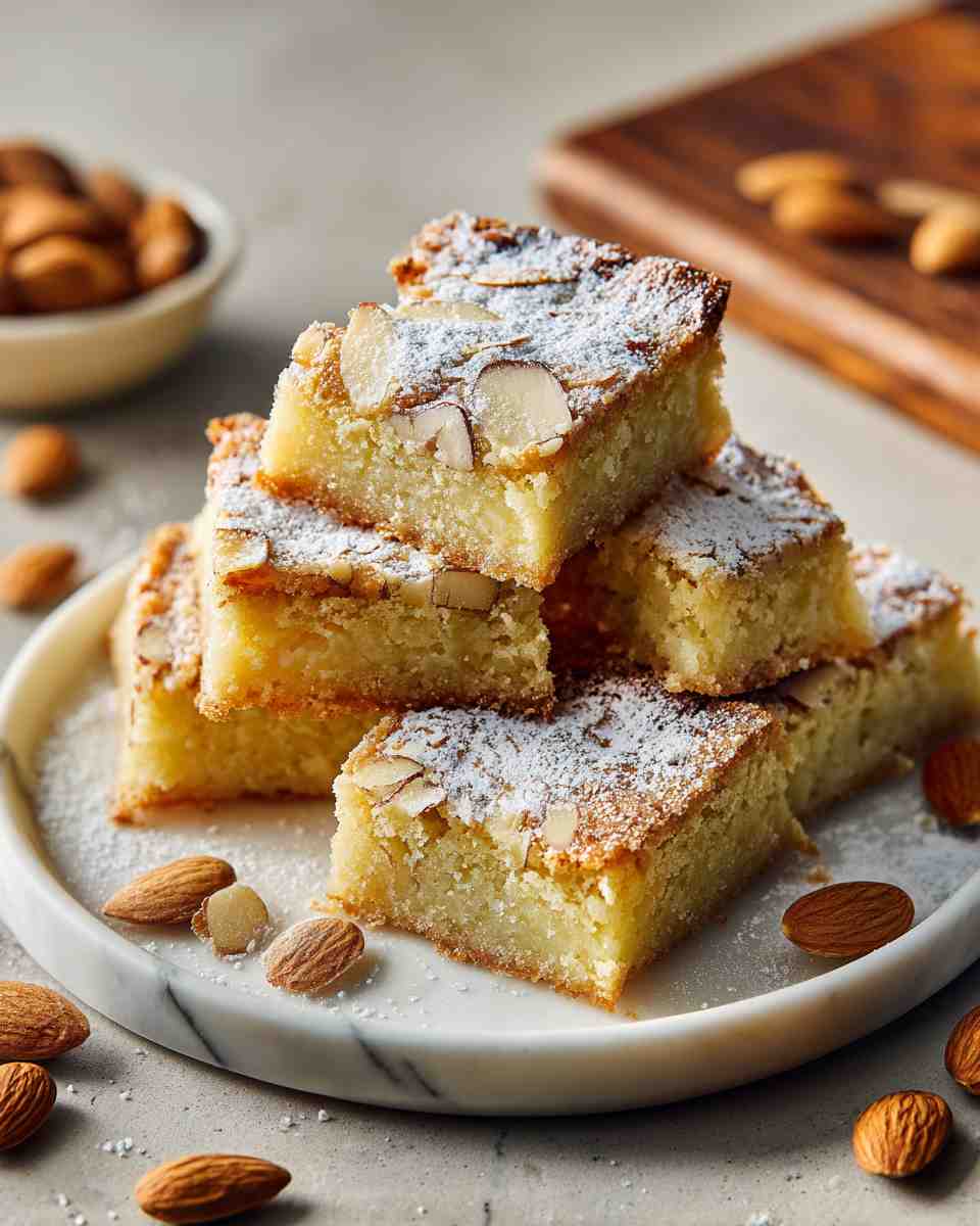 Buttery Almond Cake Bars