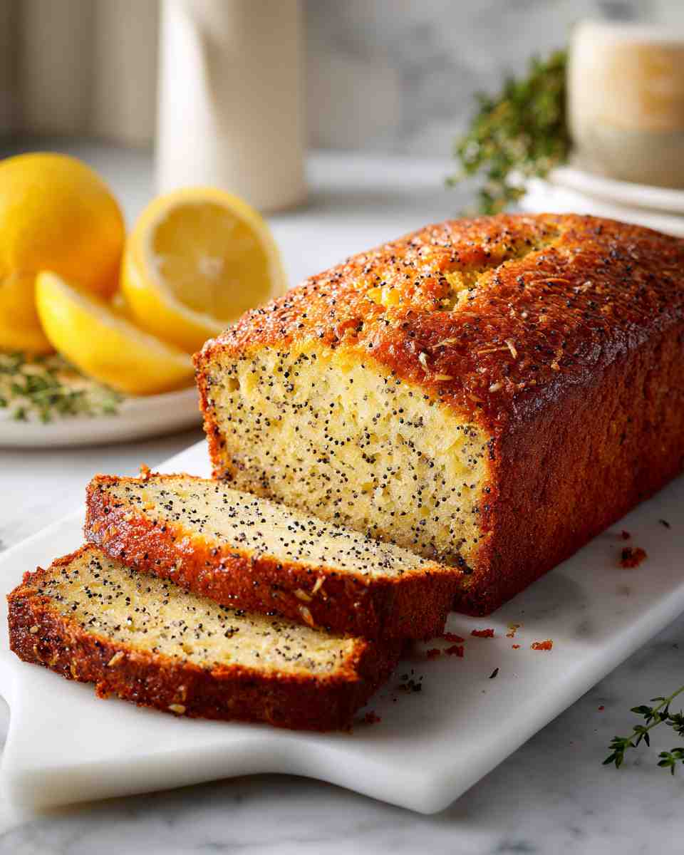 Buttery Almond Poppy Seed Quick Bread