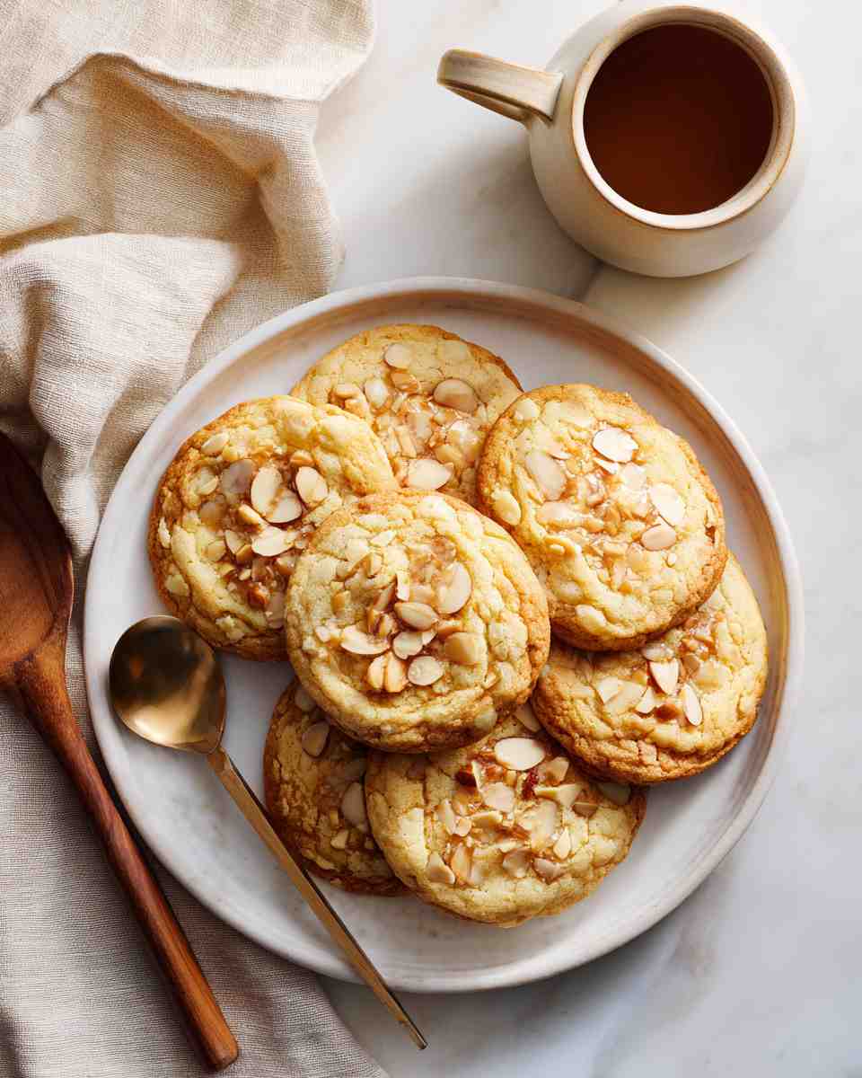 Buttery Almond Toffee Cookies