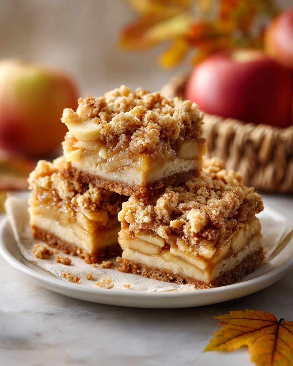 Buttery Apple Crumb Bars