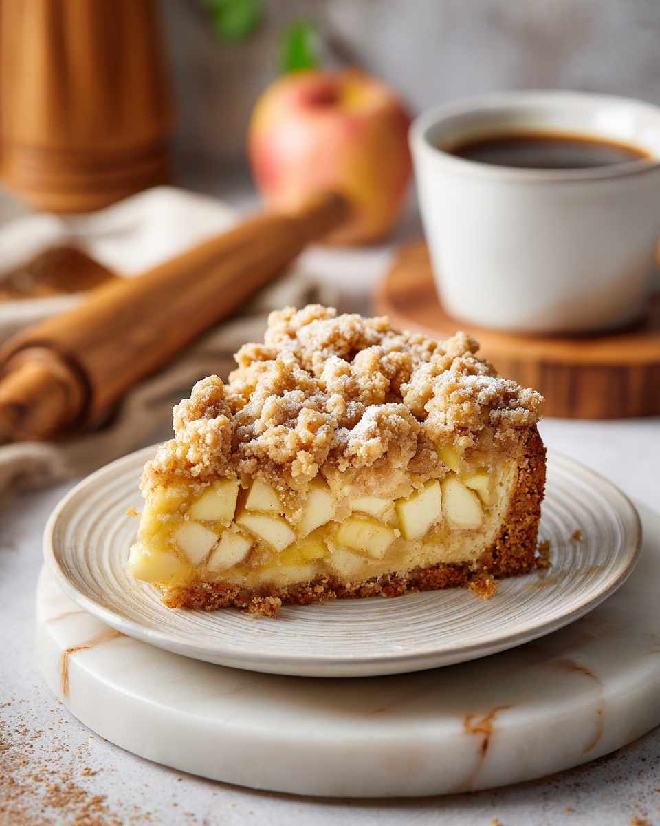 Buttery Apple Crumb Coffee Cake