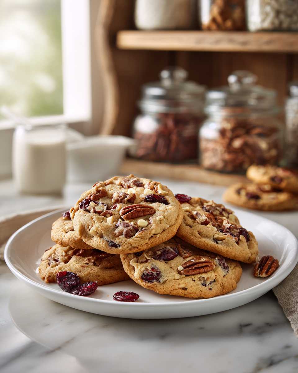 Buttery Baked Cherry Pecan Cookies