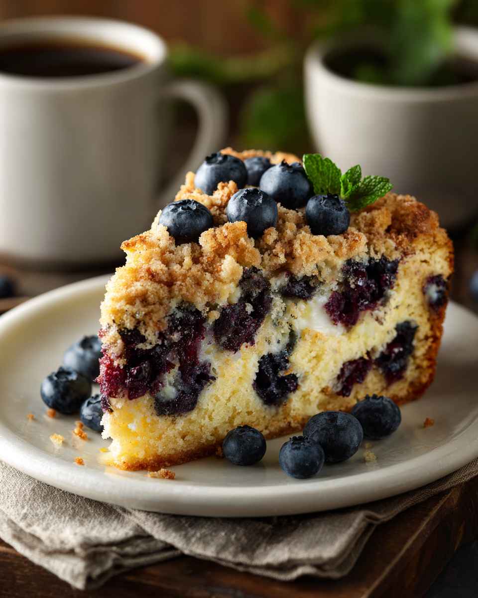 Buttery Blueberry Coffee Cake