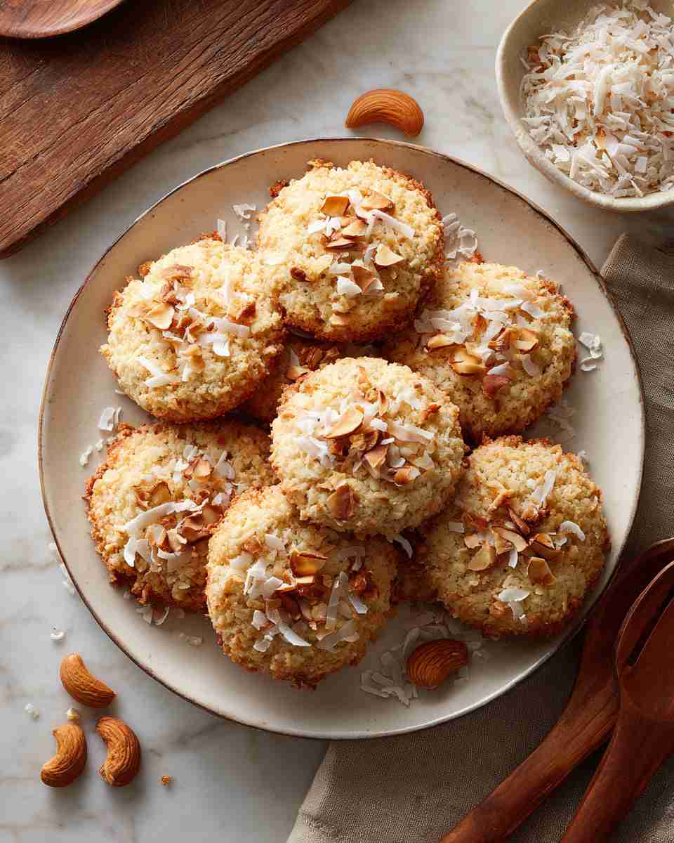 Buttery Brazil Nut and Coconut Cookies