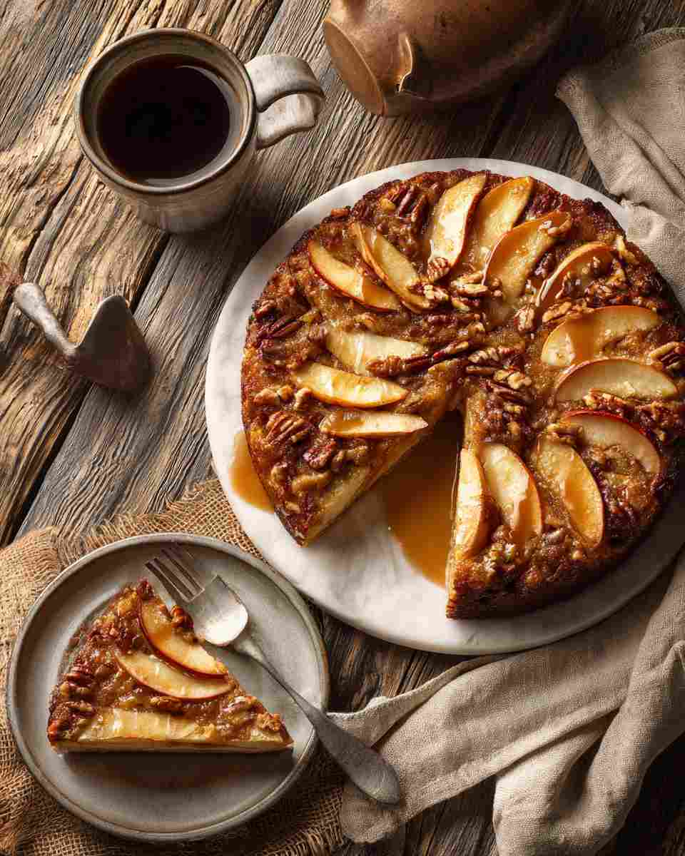 Buttery Caramel Apple Pecan Coffee Cake