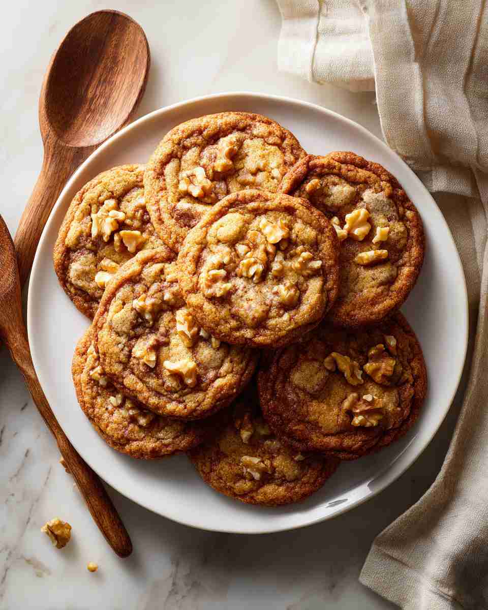 Buttery Cardamom Walnut Cookies