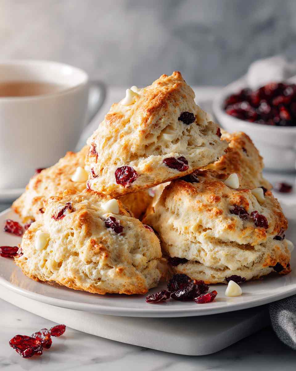 Buttery Cherry Chip Scones