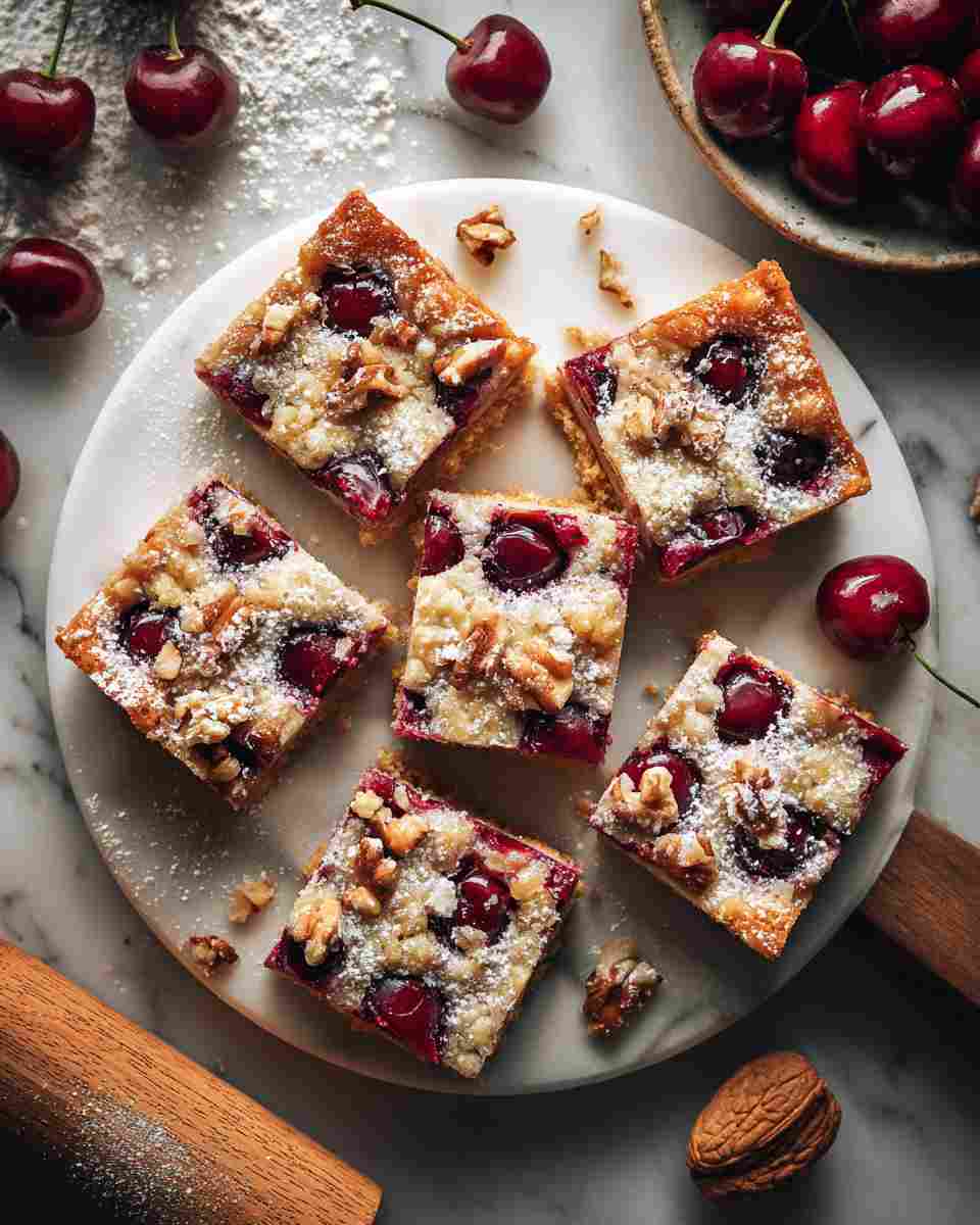 Buttery Cherry Coconut Bars