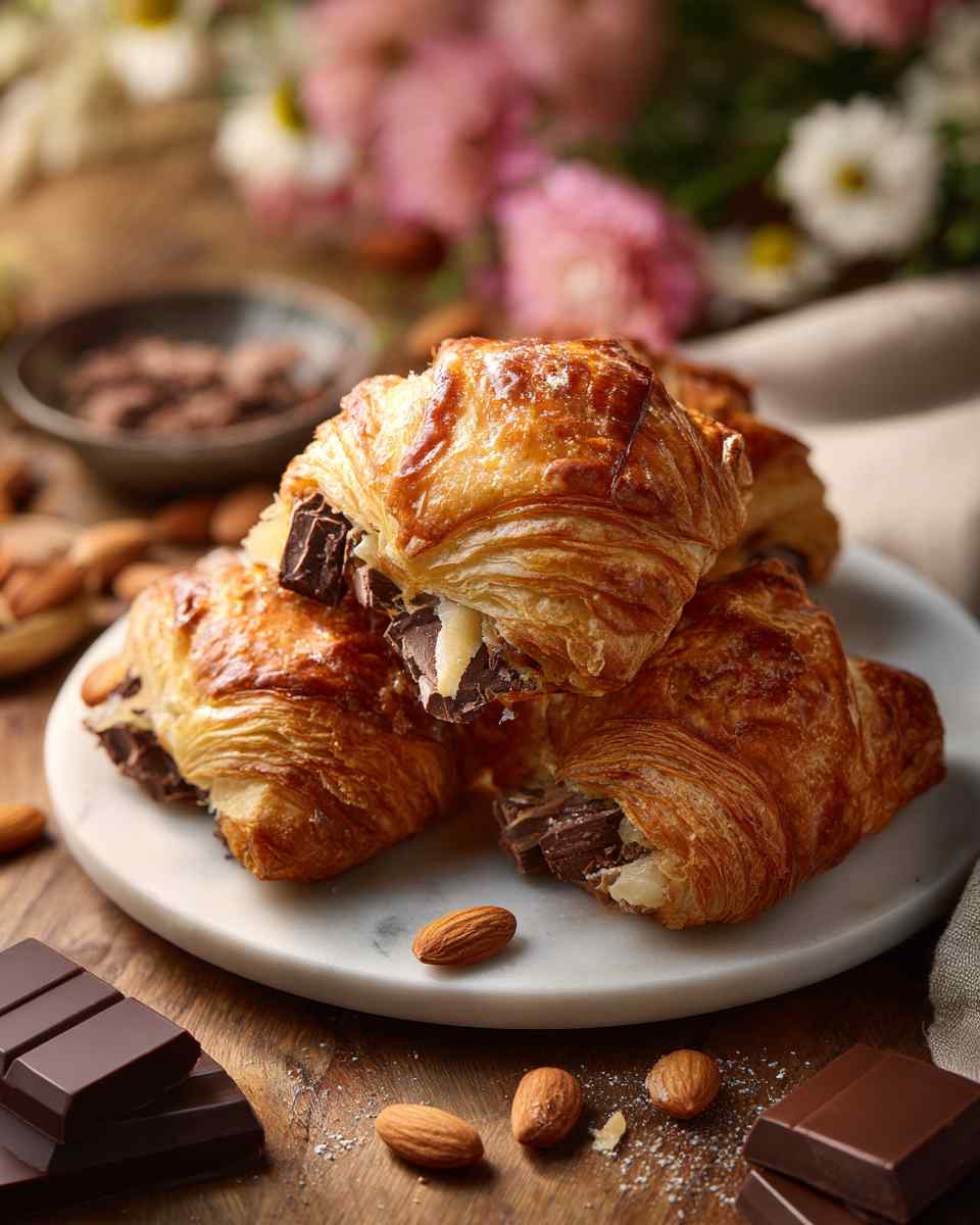 Buttery Chocolate Croissant Bites